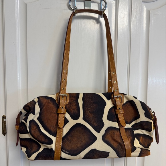NWT DOONEY & BOURKE 🦆 RARE Vintage Giraffe Duffle Satchel Shoulder Bag - Picture 6 of 11